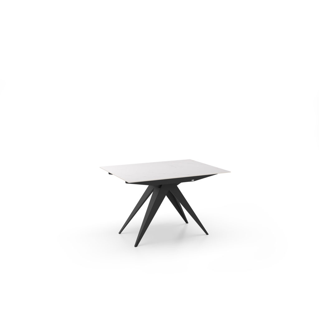Fisso 120 con top carrara opaco, binario e base nero
